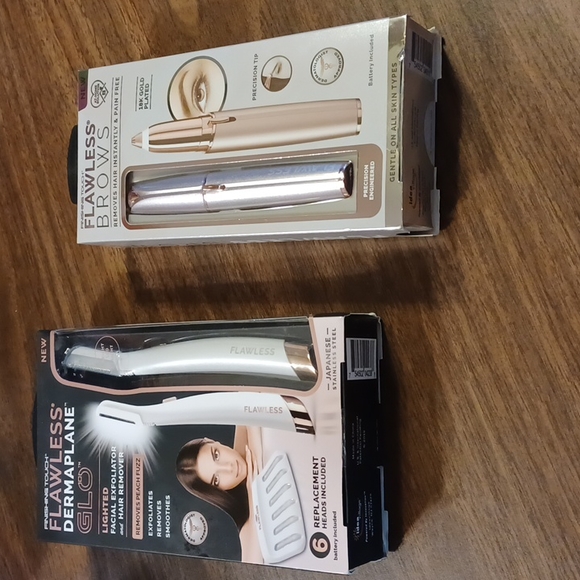 Finishing touch Makeup Nwt Finishing Touch Flawless Dermaplane Glo And Brows Poshmark